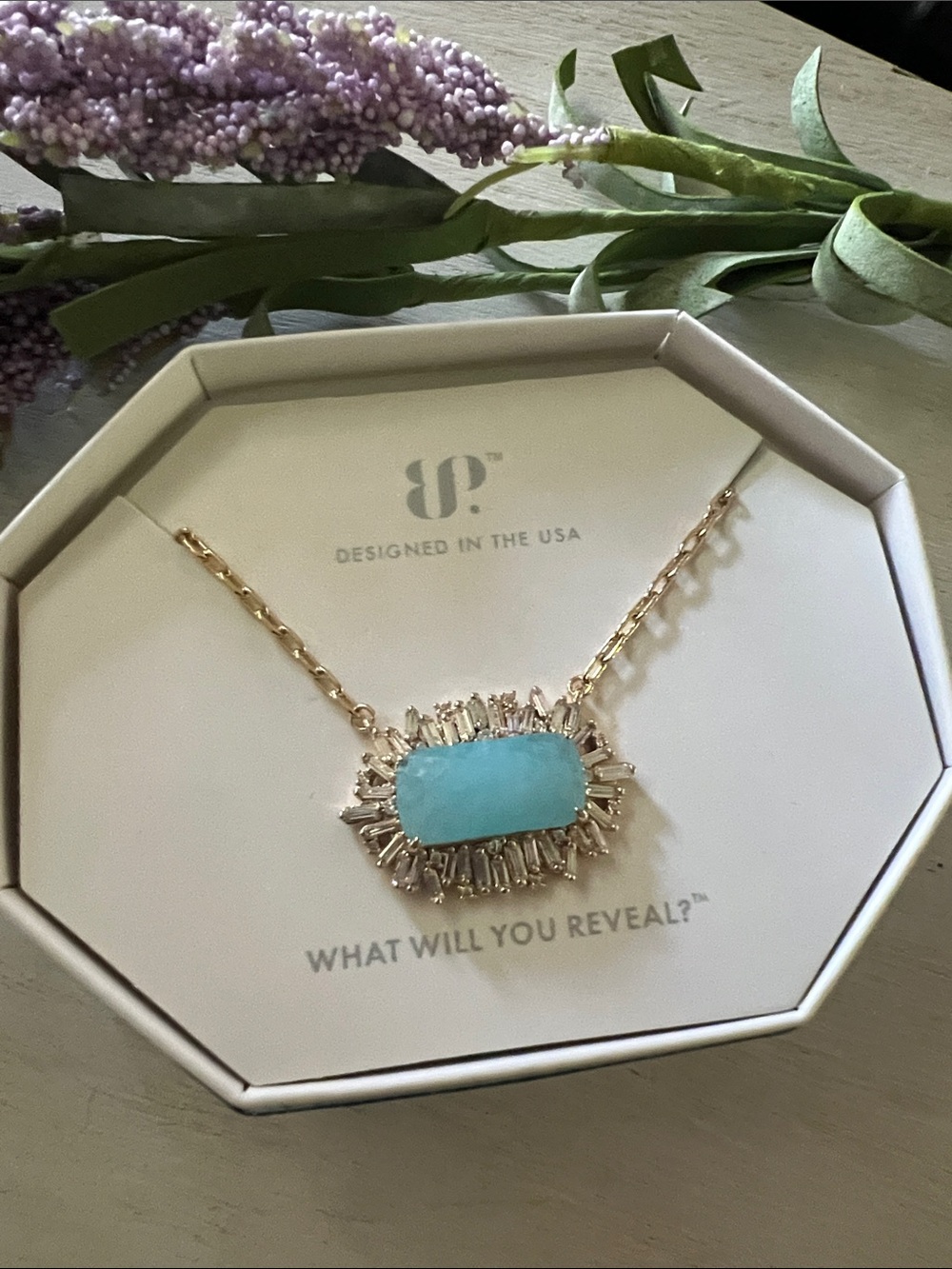 Bomb Party “glowing up glam” necklace